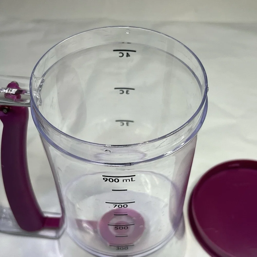 900ml 4 Cup Batter Dispenser DIY Muffin Cupcake Pancake Kitchen Measuring Baking